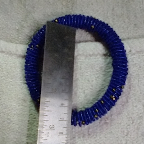 Dark blue 💙 Zulu love letter bangle bracelet tribal ethnic african - Picture 2 of 3